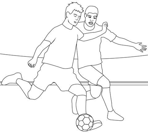 Soccer Football Coloring Page